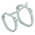 TRIXIE KATTENTUIGJE MET RIEM RETRO MOTIEF GRIJS / BLAUW 28-45X1 CM