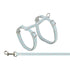 Trixie Kattentuigje Met Riem Retro Motief Grijs / Blauw 28-45X1 Cm