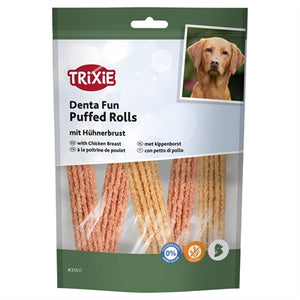 TRIXIE DENTA FUN PUFFED ROLLS MET KIPPENBORST