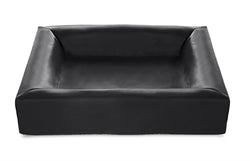Bia Bed Kunstleer Hoes Hondenmand Zwart Bia-2 60X50X12,5 Cm