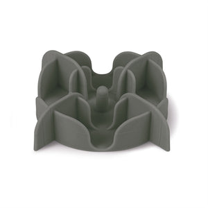 Zolux Slowfeeder / Inzet Stuk Voor Voerbak Silicone Grijs 13,5X13,5X3,5 Cm