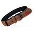 Zolux Expert Halsband Hond Premium Leer / Neopreen Bruin 45X1,8 Cm