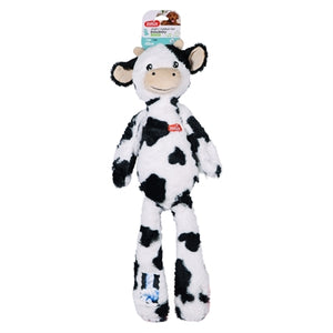 Zolux Furry Farm Koe Isache Pluche Met Touw Wit / Zwart 59X21X9 Cm