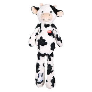 Zolux Furry Farm Koe Isache Pluche Met Touw Wit / Zwart 59X21X9 Cm