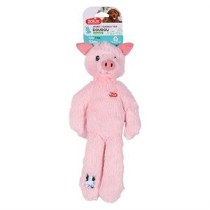 Zolux Furry Farm Varken Jason Pluche Met Touw Roze 34X17,5X6 Cm