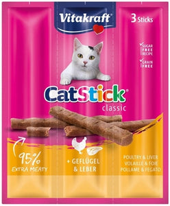 Vitakraft Cat-Stick Mini Gevogelte Met Lever 3 ST
