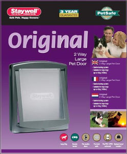 Petsafe Hondenluik Large Zilver / Tranparant 777