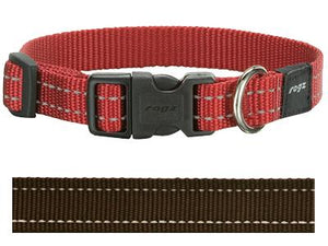 Rogz For Dogs Snake Halsband Choco 16 MMX26-40 CM
