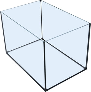 Merkloos Aquarium Met Zwarte Kit 30X20X20 Cm