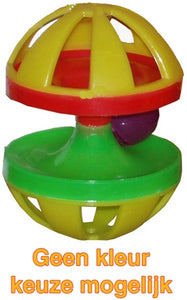 Merkloos Plastic Knaagdierspeelgoed Met Bel 9X7X7 CM