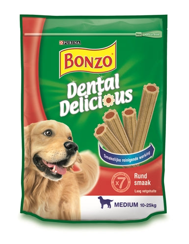 Bonzo Dental Delicious Rund Smaak 6X200 GR