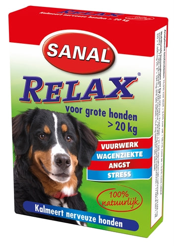 Sanal Dog Relax Kalmeringstablet Large VANAF 20 KG 15 TABLETTEN