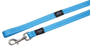 Rogz For Dogs Fanbelt Long Lijn Turquoise 20 MMX1,8 MTR