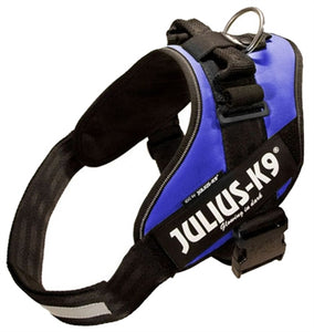 Julius K9 Power-Harnas / Tuig Voor Labels Blauw MAAT 0/58-76 CM