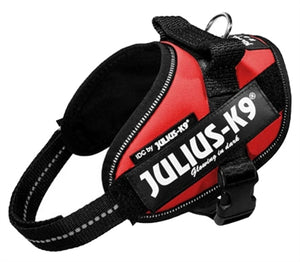 Julius K9 Power-Harnas / Tuig Voor Labels Rood MINI/49-67 CM