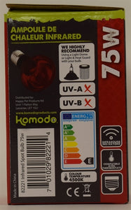 Komodo Infrarood Warmtelamp Es 75 Watt