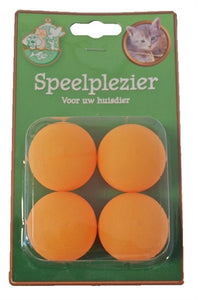 Merkloos Ping Pong Ballen 4 ST