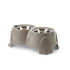 Savic Voerbak Ergo Feeder Warmgrijs 61X35X28 Cm 2X1,5 Ltr