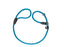HUNTER RETRIEVERLIJN MET STOP FREESTYLE TURQUOISE