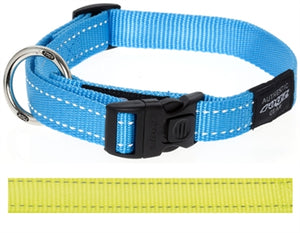 Rogz For Dogs Fanbelt Halsband Geel 20 MMX34-56 CM