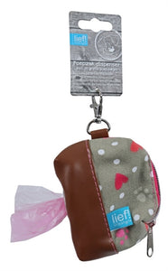 Lief! poepzakhouder met poepzakjes girls beige 9 cm - PetSuperXL