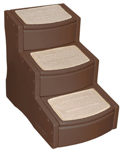 Opstapje voor hond met 3 treden bruin 63,5x40,5x58,5 cm - PetSuperXL
