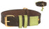 Bobby halsband urban bruin groen 45x2,5 cm - PetSuperXL