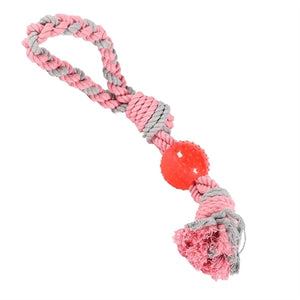 Little rascals touw met bal tugger assorti 25 cm - PetSuperXL