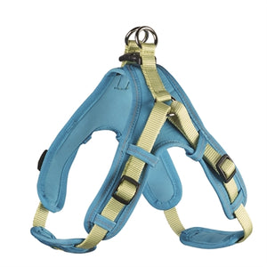 Hunter hondentuig neopreen vario quick groen / turquoise 67-80 cmx25 mm - PetSuperXL