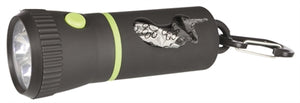 Trixie led zaklamp met poepzakhouder zwart 17 cm - PetSuperXL