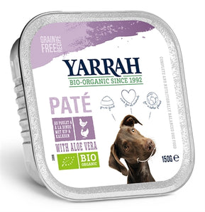 Yarrah dog alu pate kalkoen / aloe vera graanvrij 12x150 gr - PetSuperXL