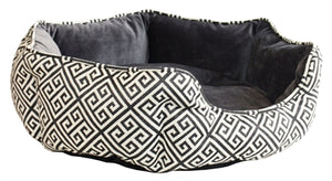 Zzzhappy pet hondenmand newbury ovaal creme / grijs 56 cm - PetSuperXL