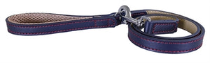 Rosewood hondenriem leer donkerblauw 100x2 cm - PetSuperXL
