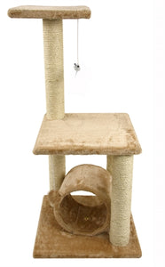 Petcomfort krabpaal roos beige 40x35x85 cm - PetSuperXL