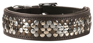 Hunter halsband arizona bruin nappaleer bruin onderlegd 51-58,5x65 cm - PetSuperXL